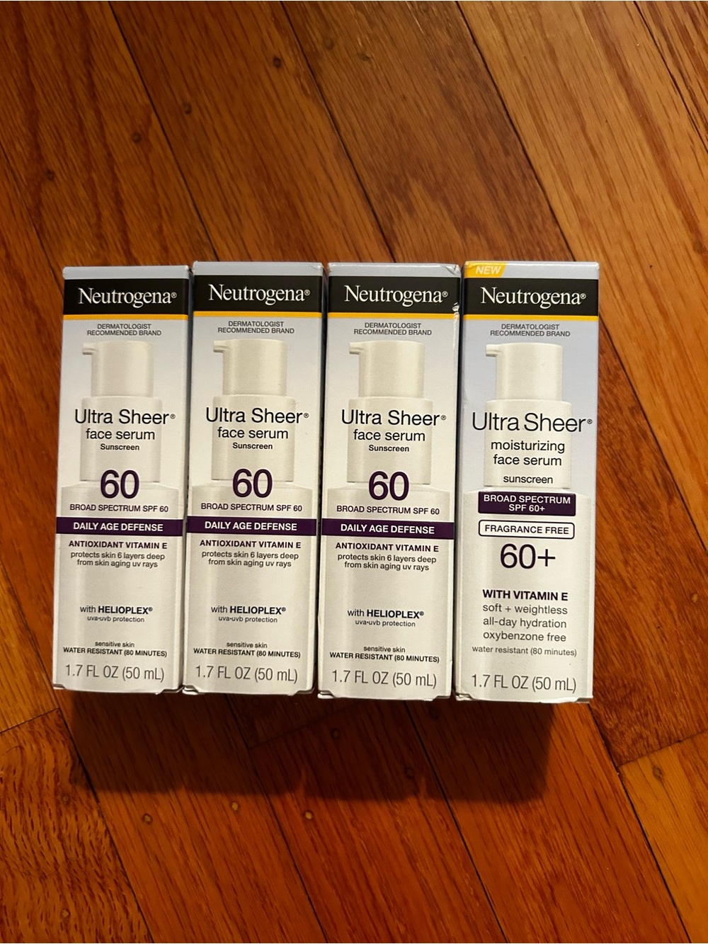 Neutrogena Ultra Sheer Face Serum SPF 60 - lot of 4